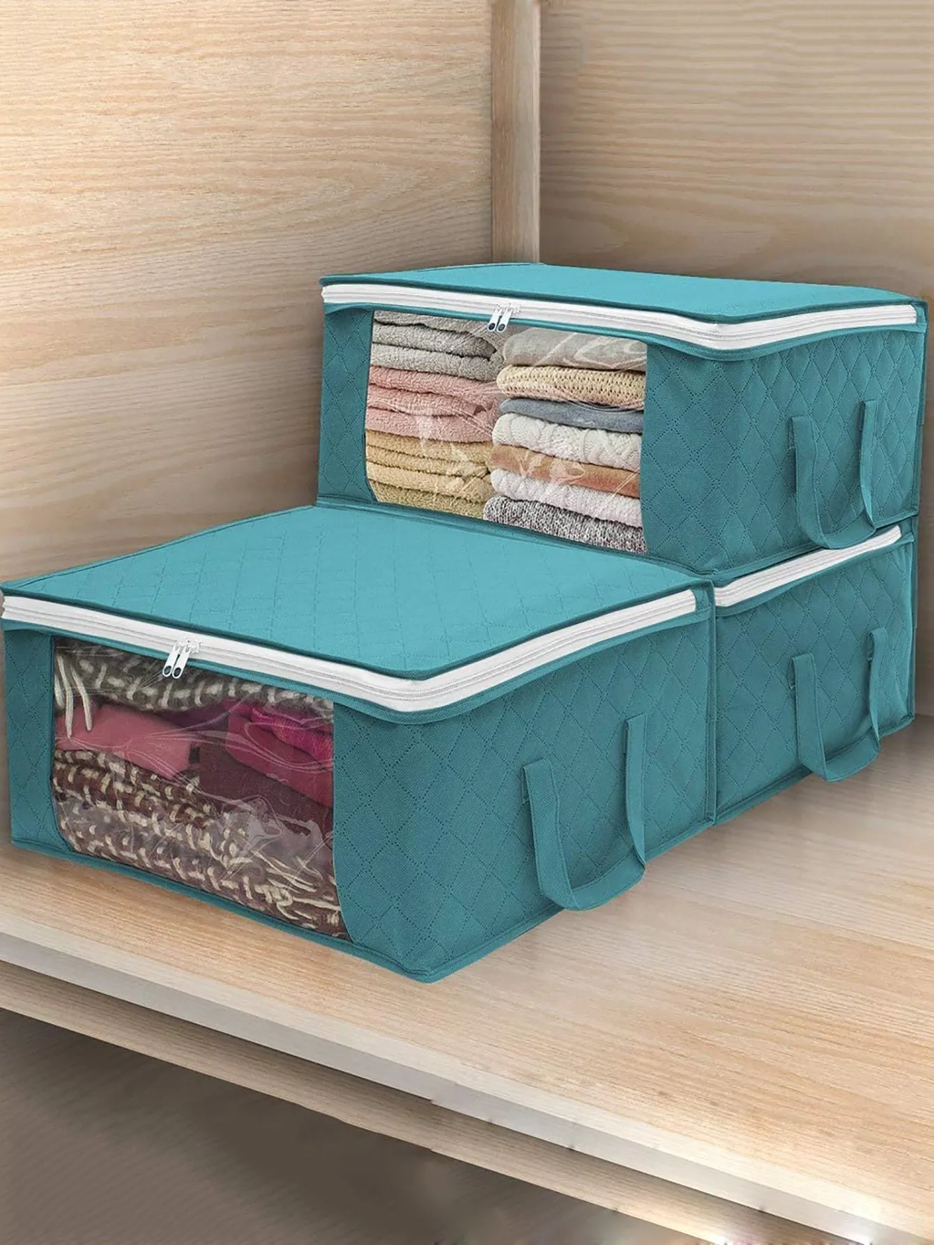 1pc Foldable Clothes Storage Box