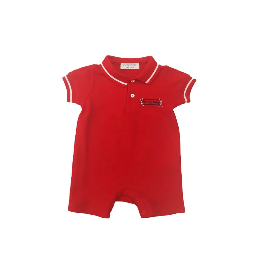 204189 - Krmizi School Polo Yakali Baby Clothes