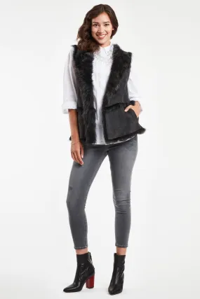 #698 Shearling Vest