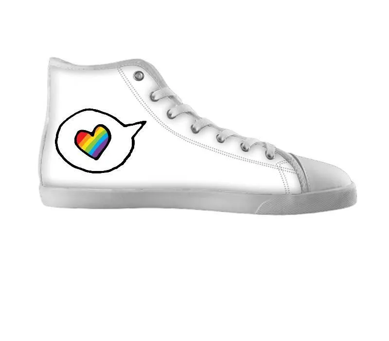 Adorable Rainbow Heart Speech Bubble LGBT Pride