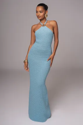 Aqua Overseas Halter Maxi Dress