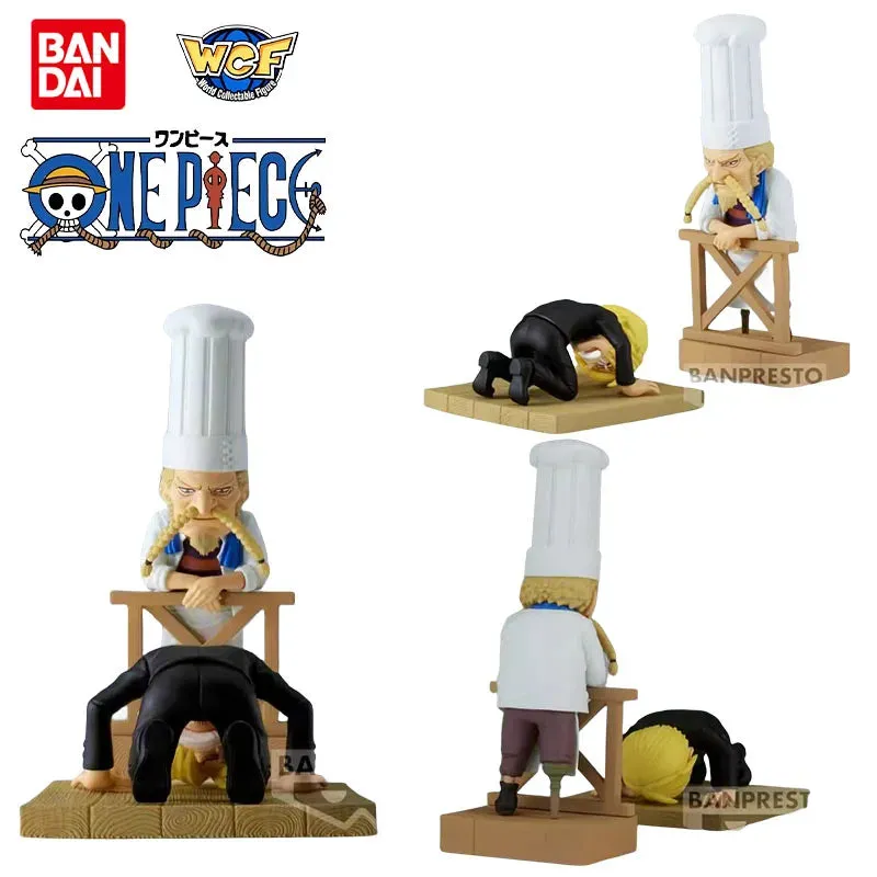 Bandai Sanji Zeff Action Toys Original ONE PIECE WCF VOL.8 Anime Figures