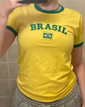 Brasil Raglan Sports Top