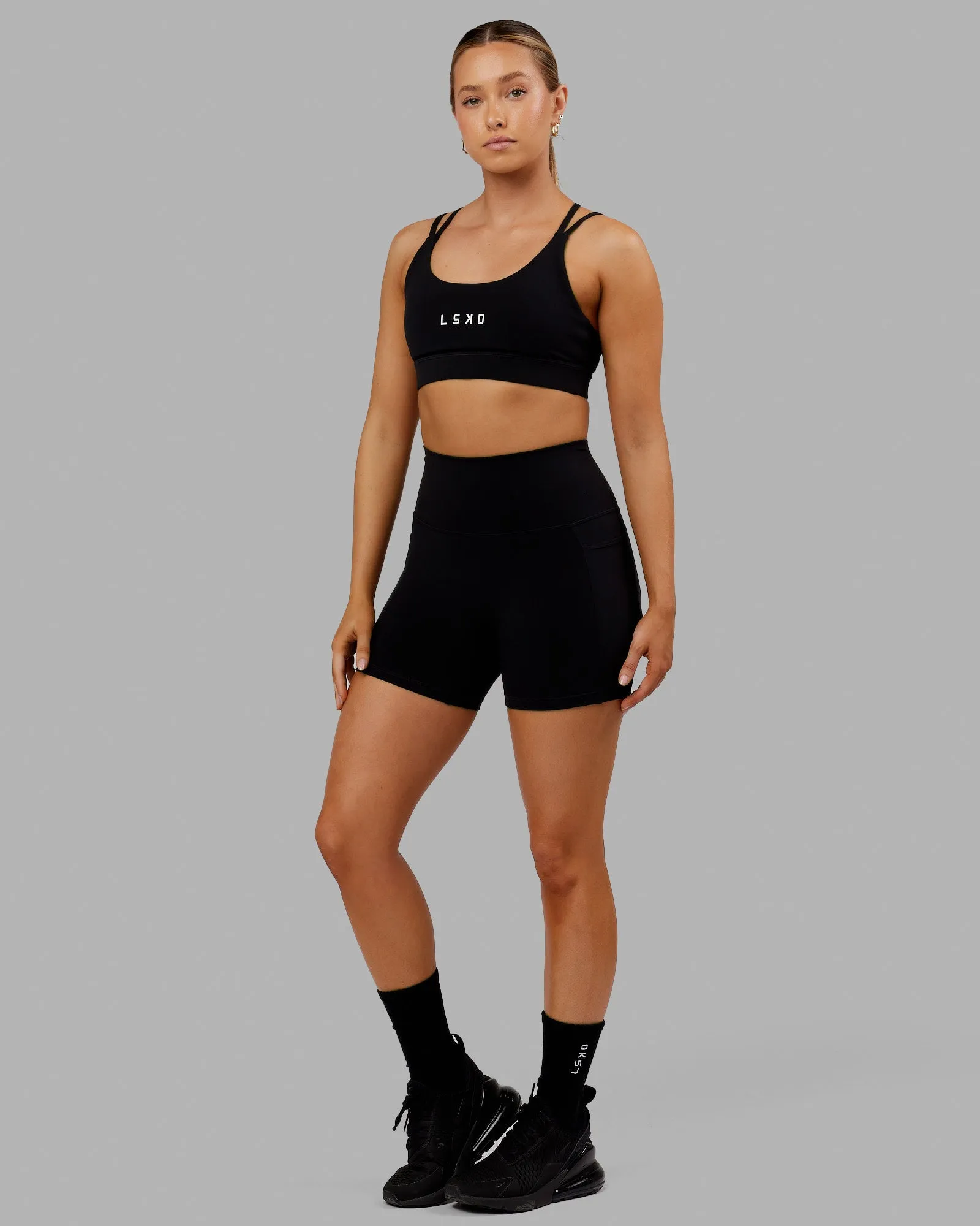 Bridge Sports Bra - Black-White