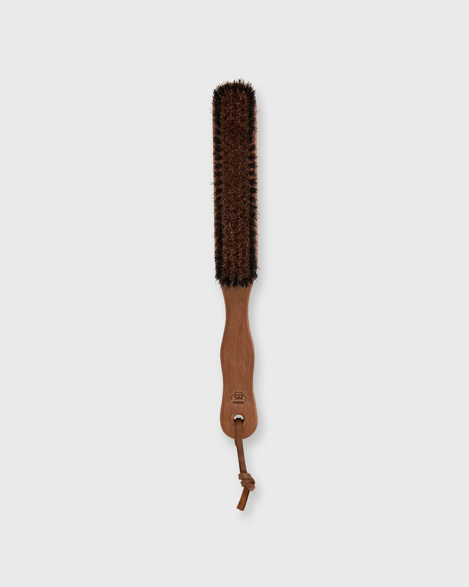 Clothes Brush in Oiled Pearwood/Bronze Wire Bristles