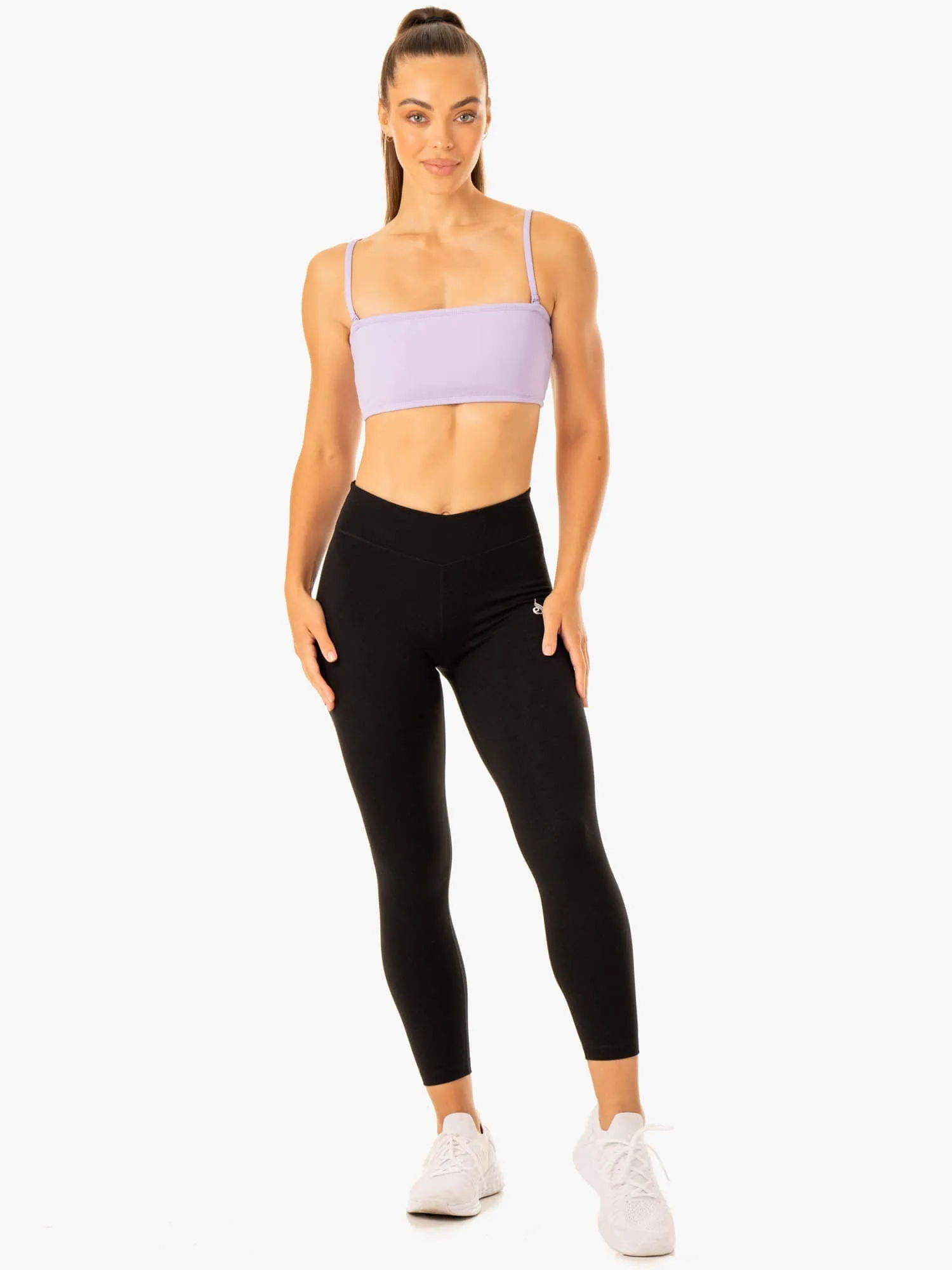 Convertible Bandeau Sports Bra - Lavender