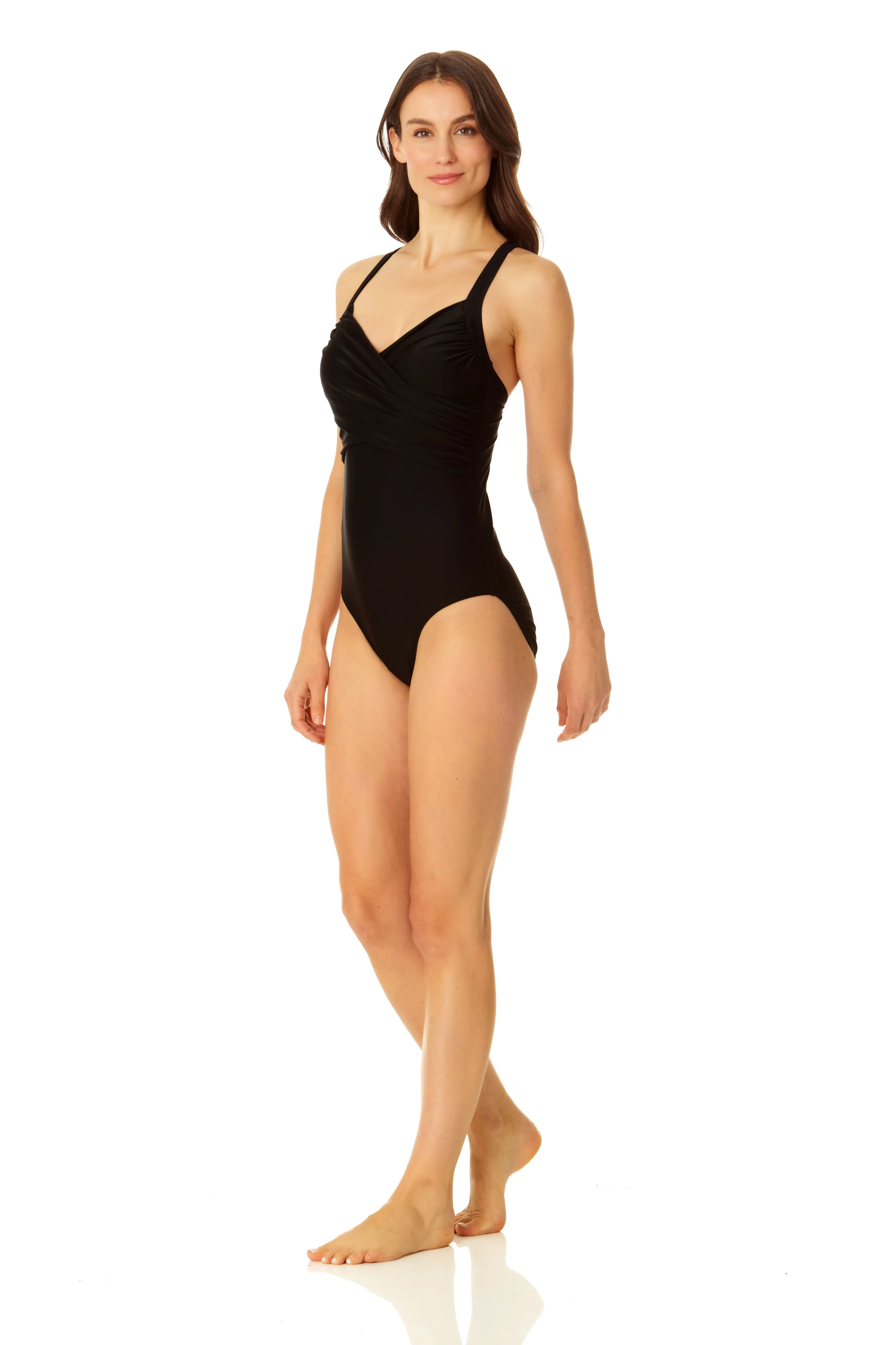 Coppersuit - Women's Tummy Control Convertible Cross Front One Piece Swimsuit