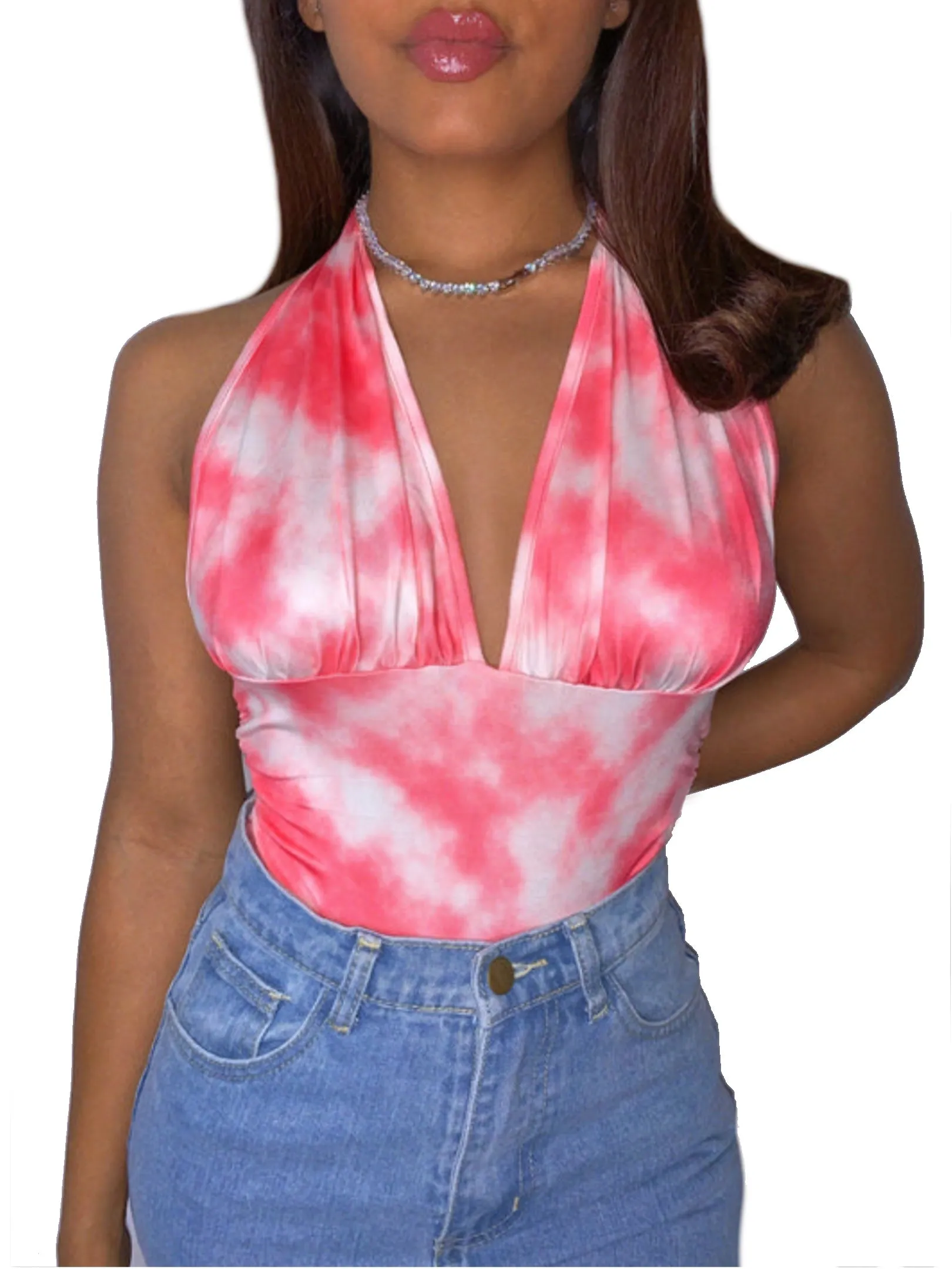 Coral Fizz Halter Top