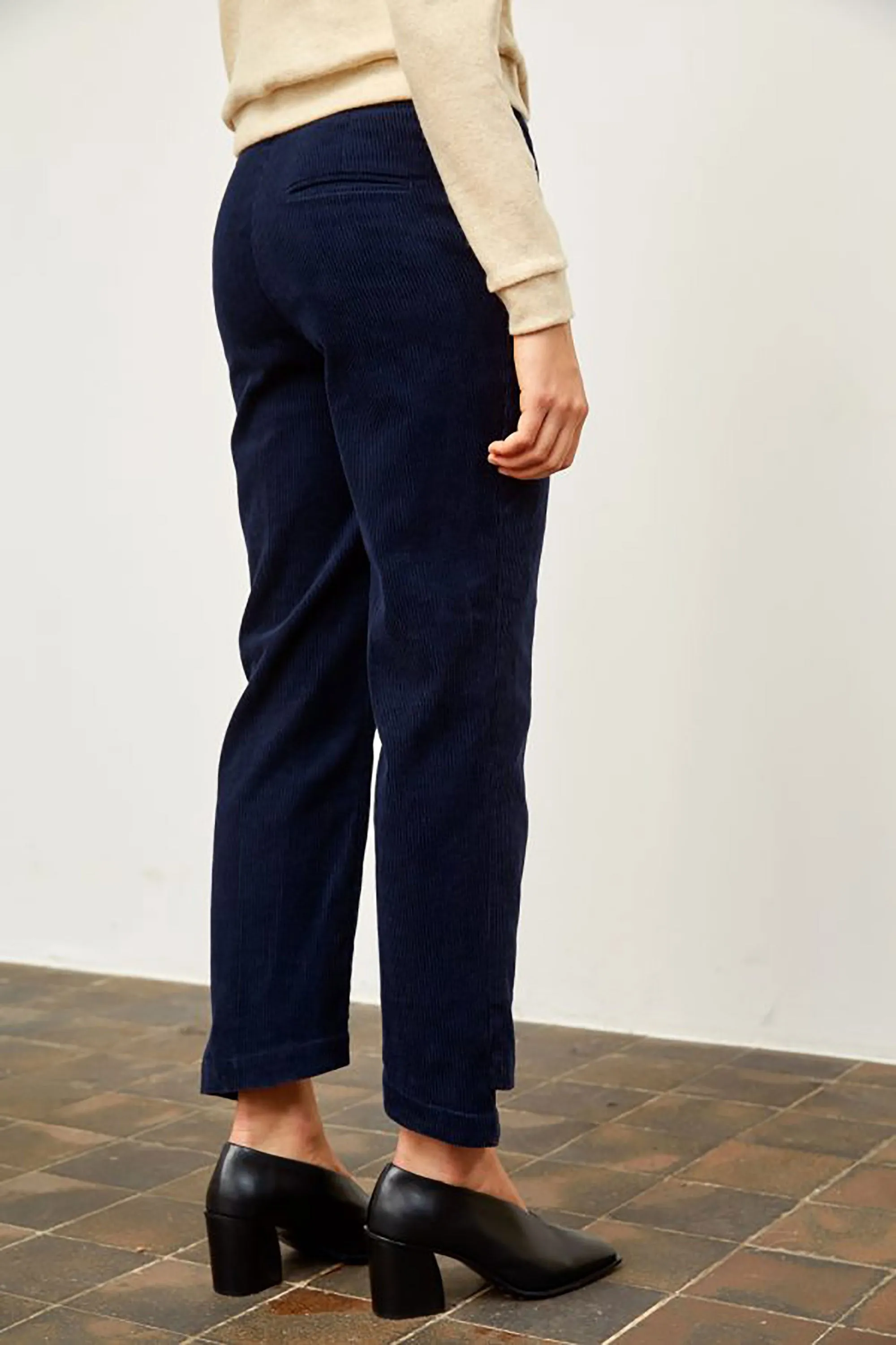 fatima corduroy pants navy