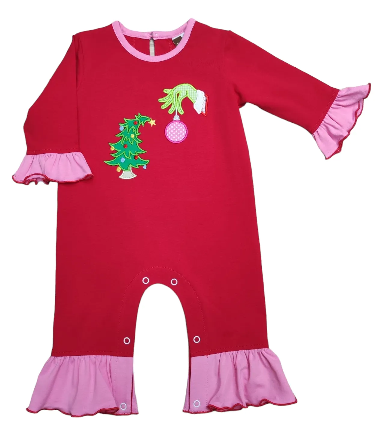 Green & Grumpy Girls Romper