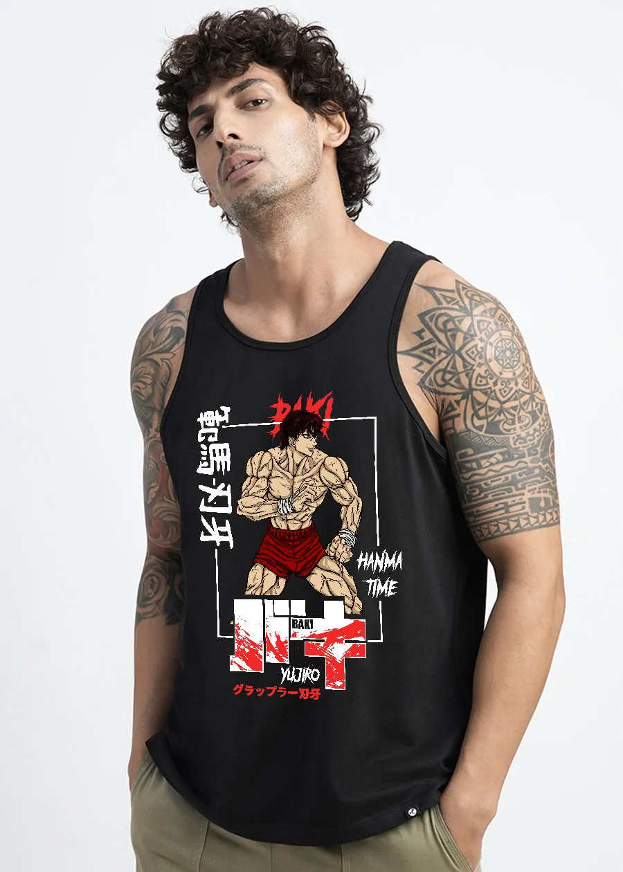 Hanma Yujiro Mens Printed Vest