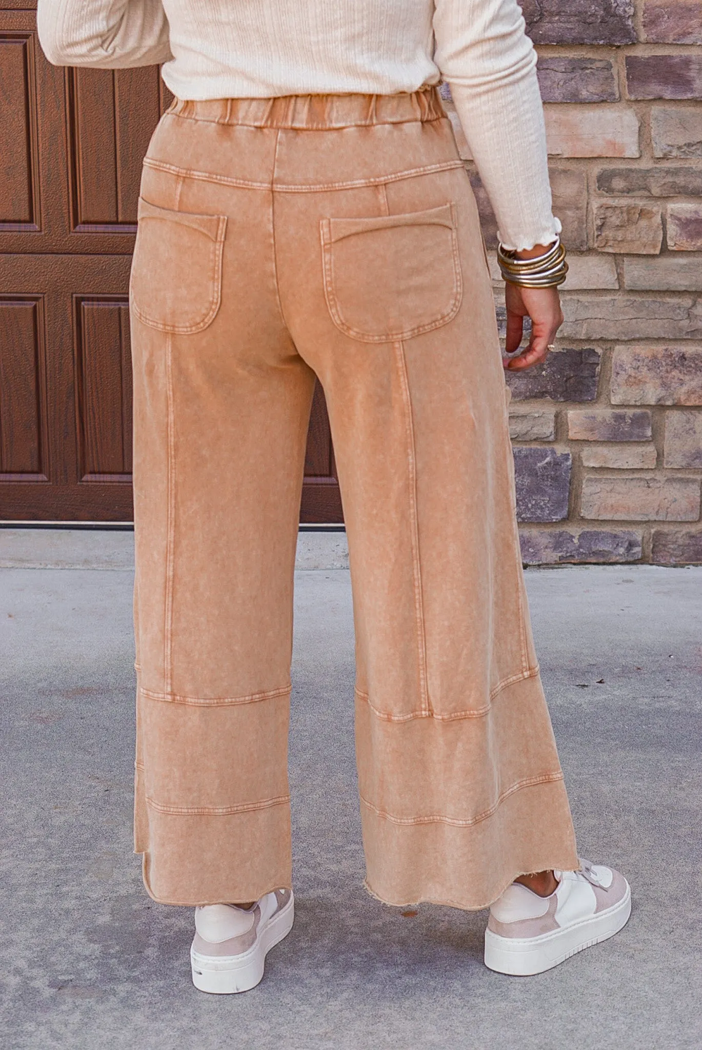 Happy Place Caramel Knit Pants