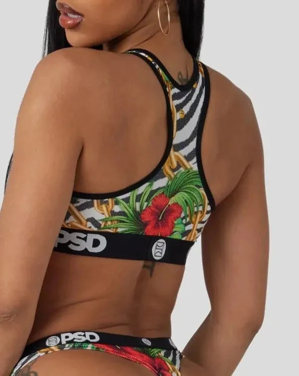 Hawaiian Zebra Sports Bra