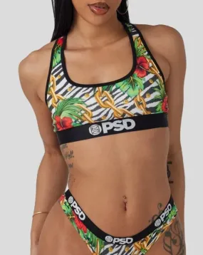 Hawaiian Zebra Sports Bra