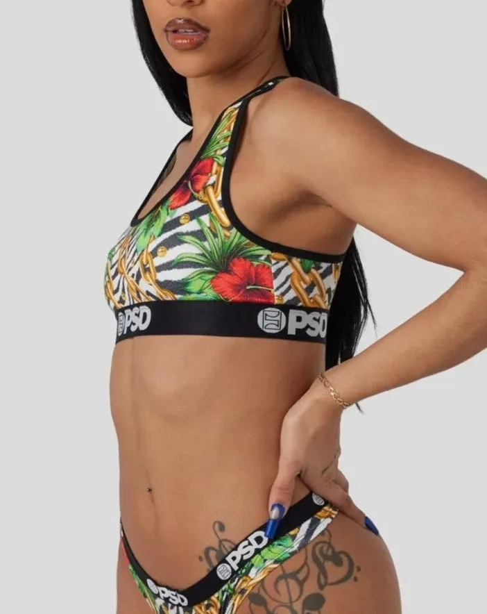 Hawaiian Zebra Sports Bra