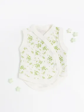 Incubator Vest, Apple Floral , Premium 100% Organic Cotton