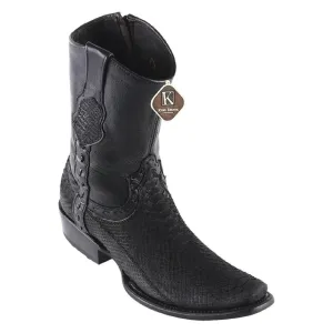 King Exotic Boots #479BN5705 Men's Dubai Boot | Men's Python Boots  Color Black Suede Finish