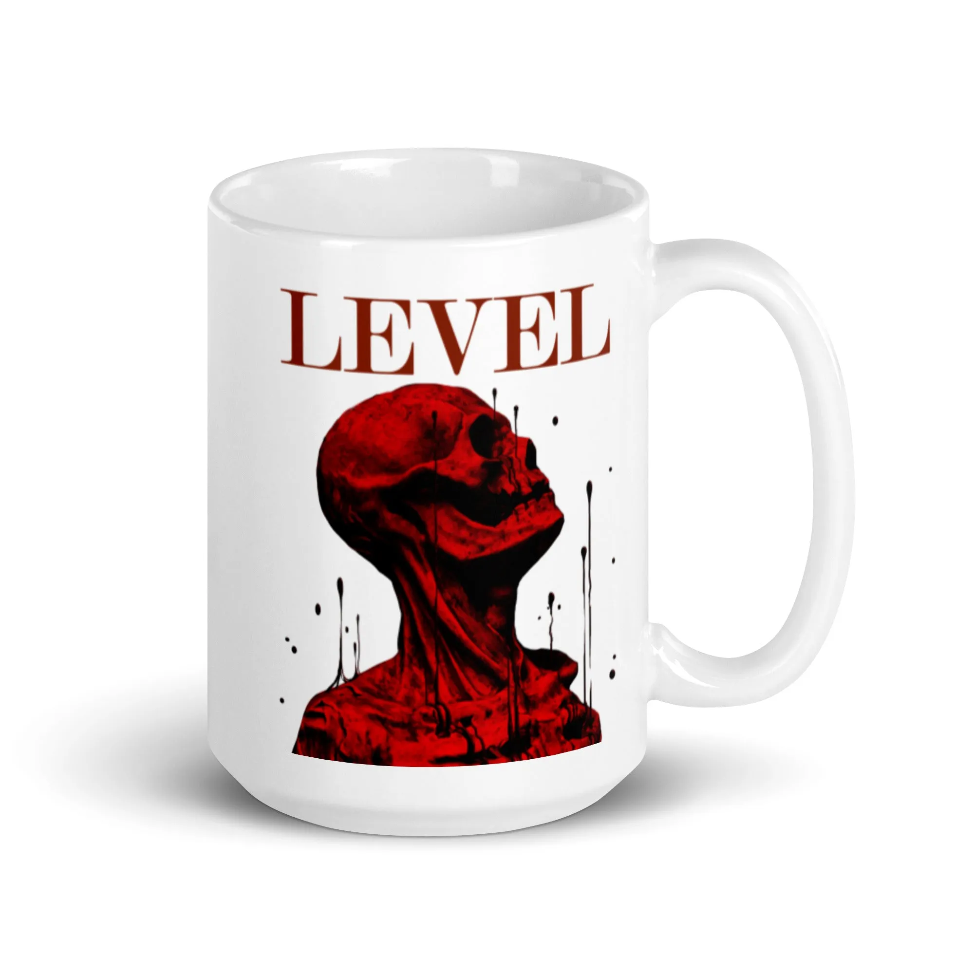 Level White glossy mug