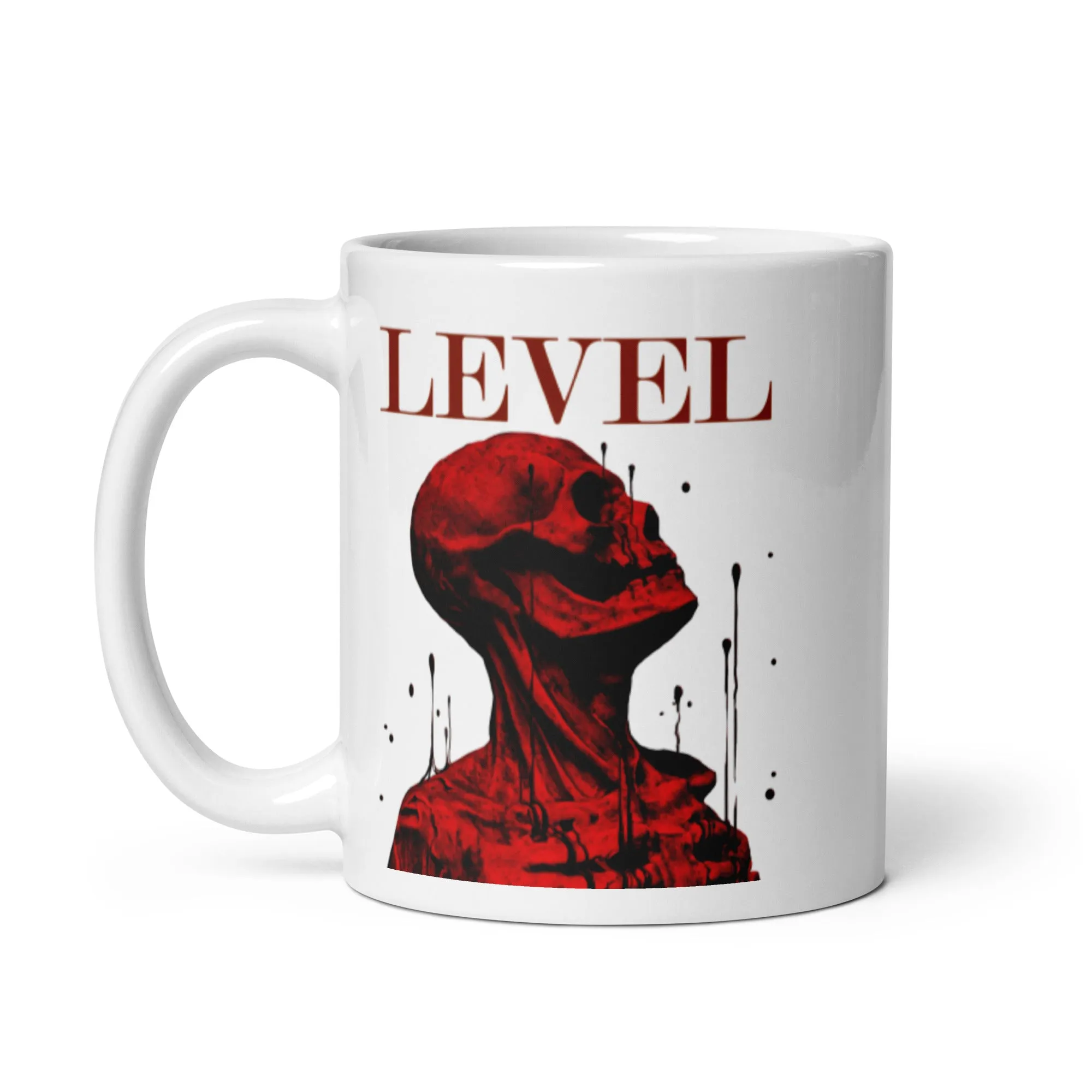 Level White glossy mug