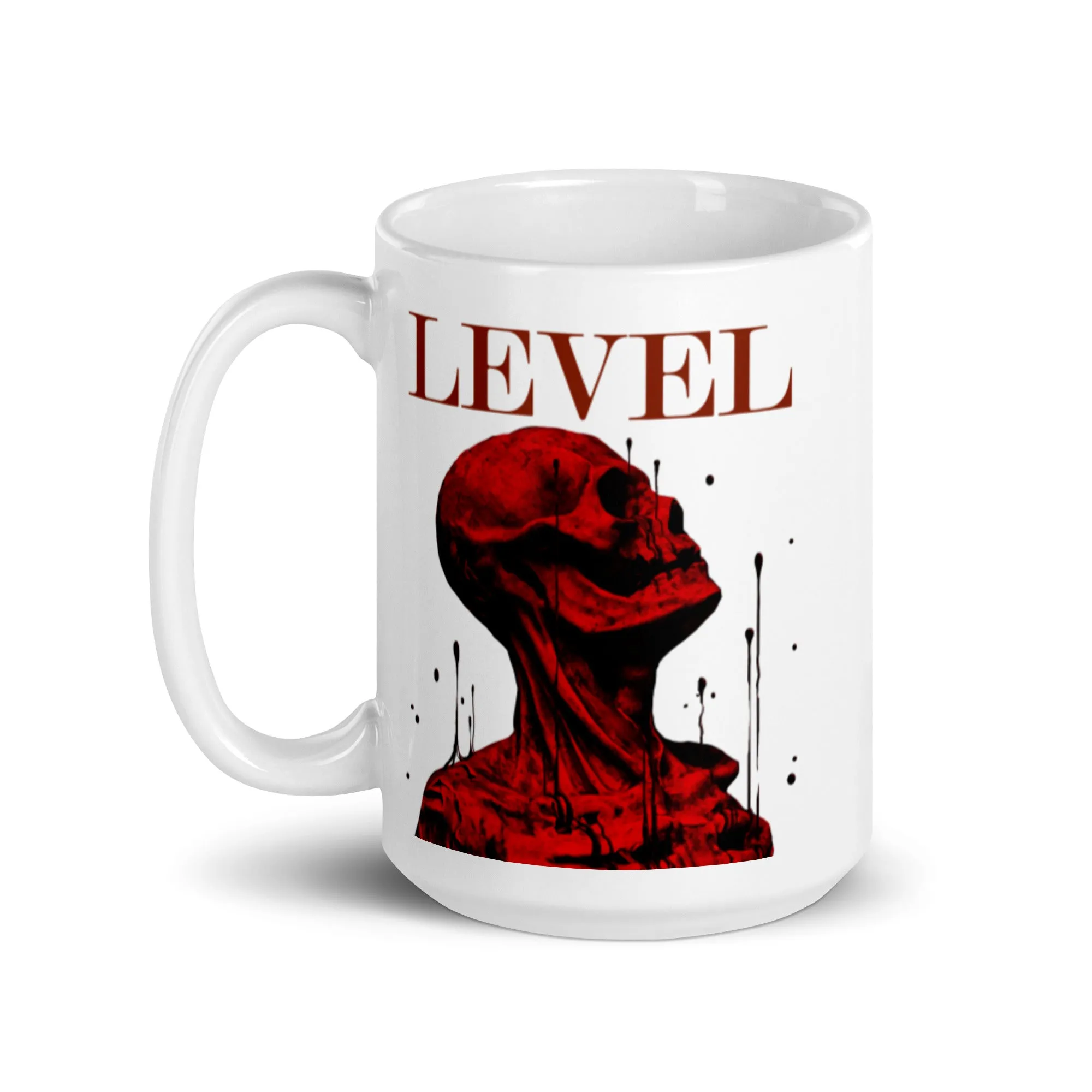 Level White glossy mug