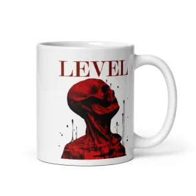 Level White glossy mug