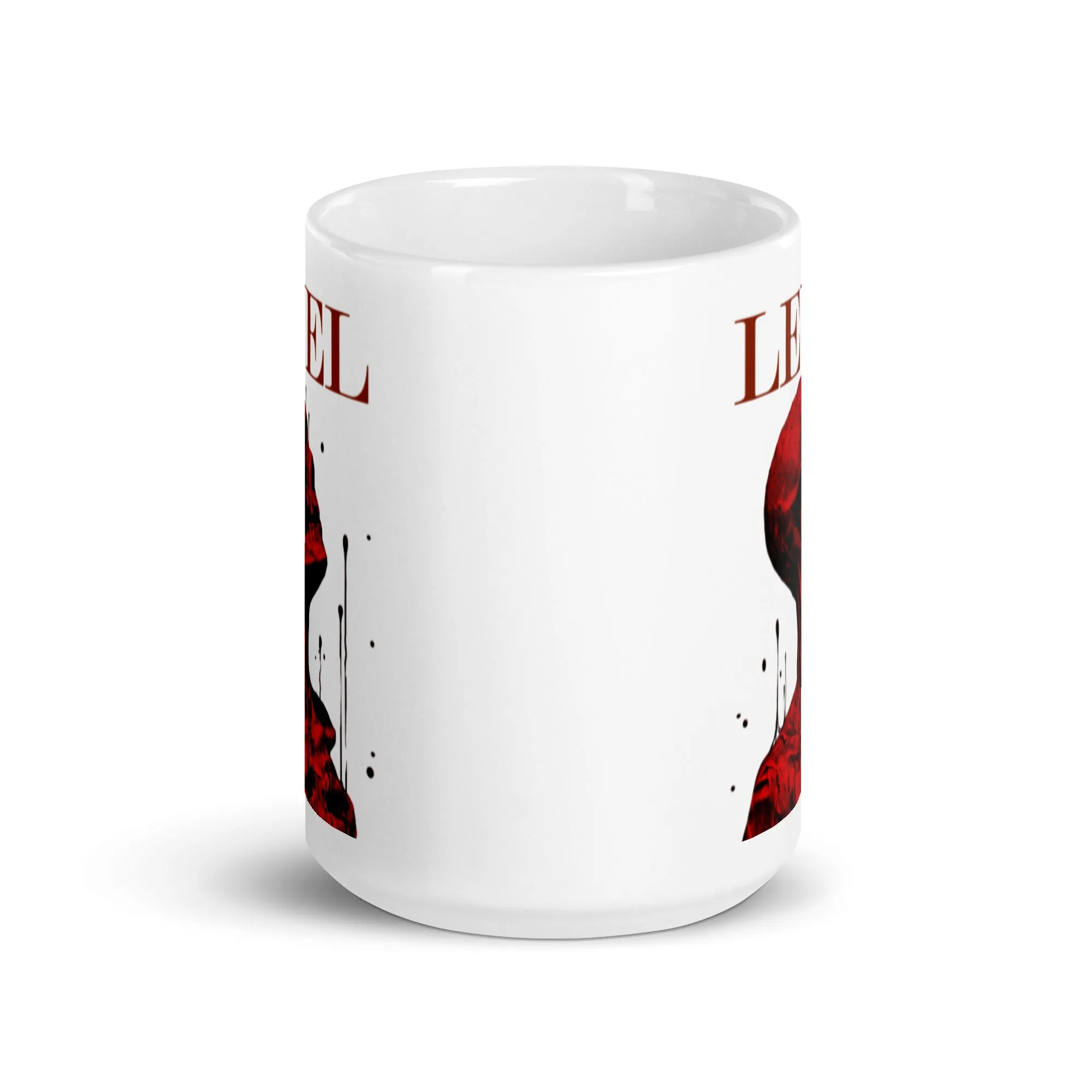 Level White glossy mug