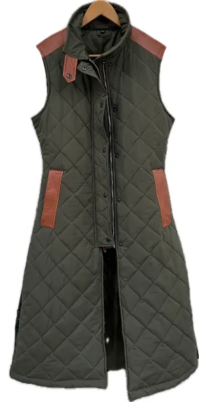 MALIN VEST LONG - hunter green