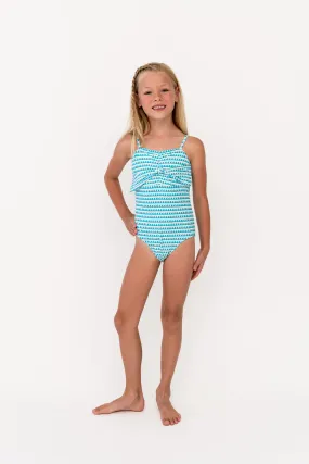 Mini Sweetheart One Piece | Aquamarine Wave