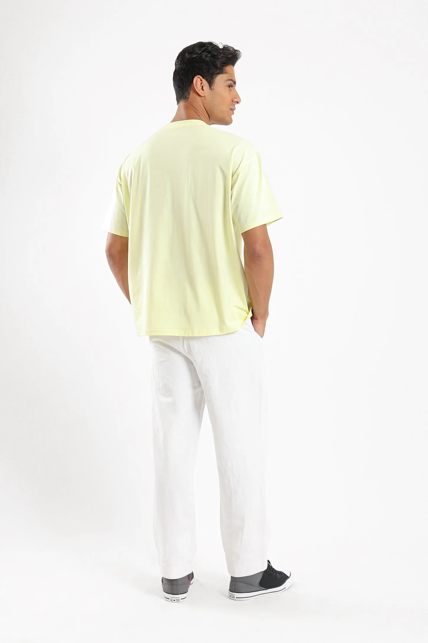 PURE COMFORT OVERSIZED TEE - YELLOW