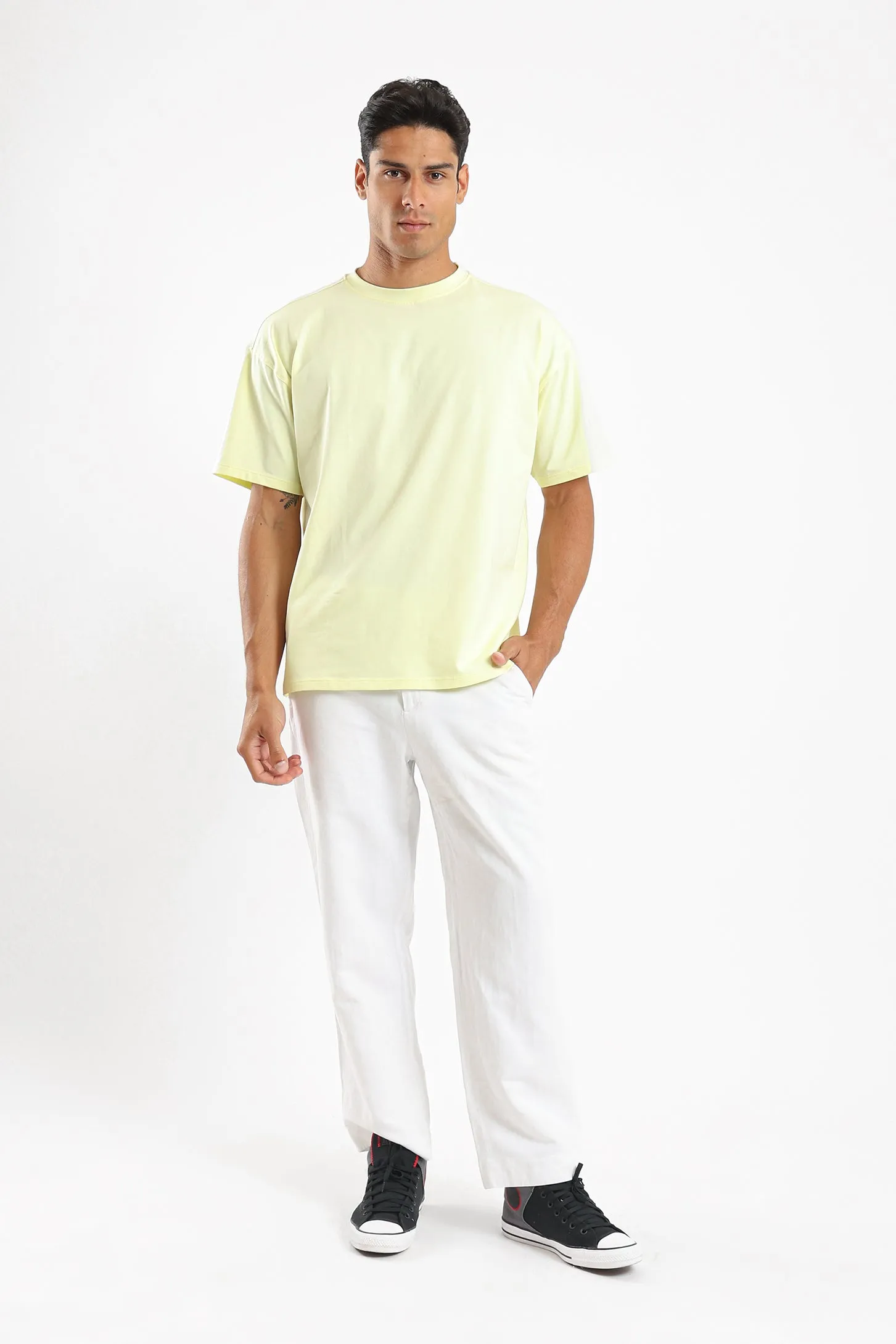 PURE COMFORT OVERSIZED TEE - YELLOW