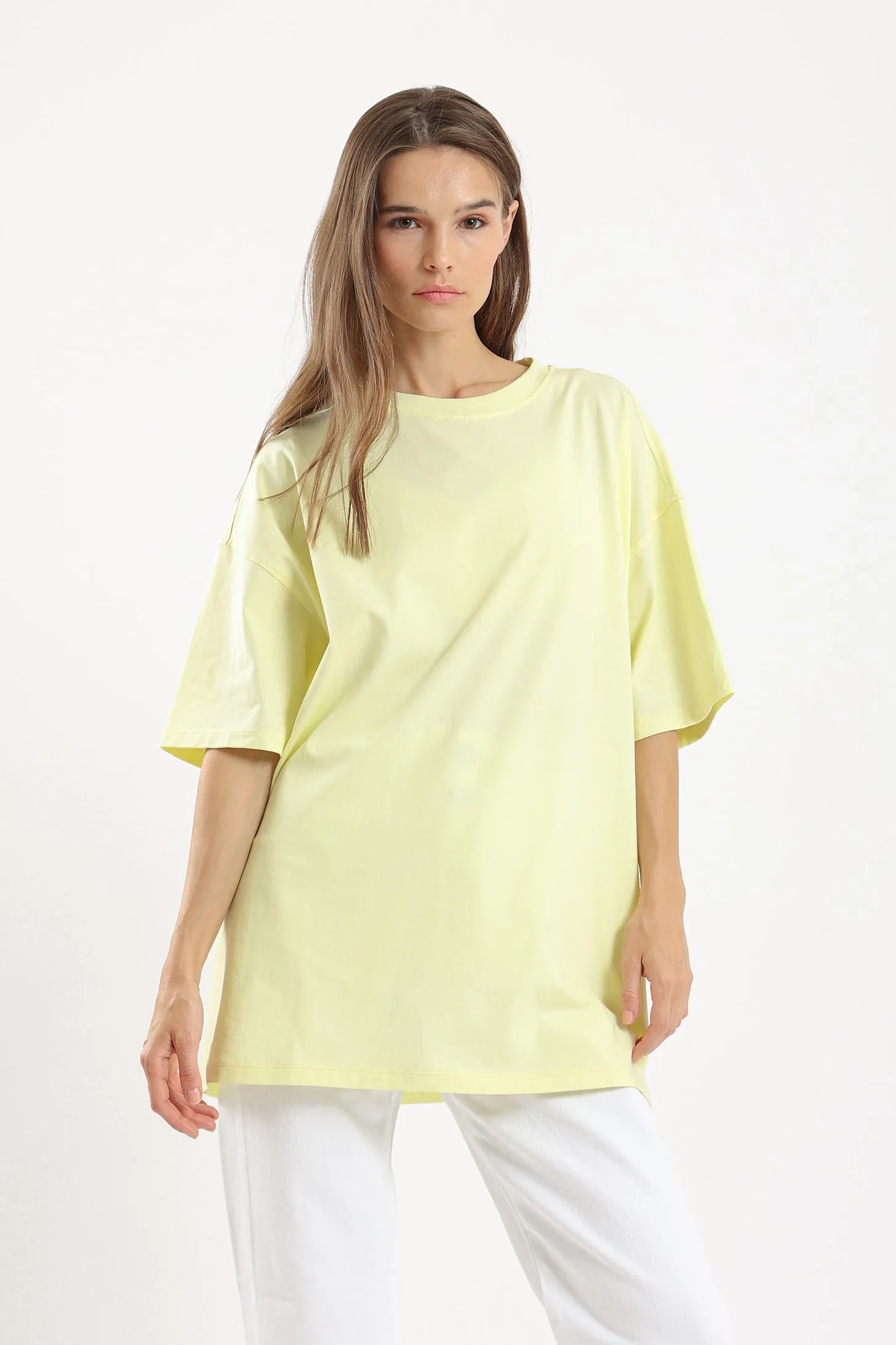 PURE COMFORT OVERSIZED TEE - YELLOW