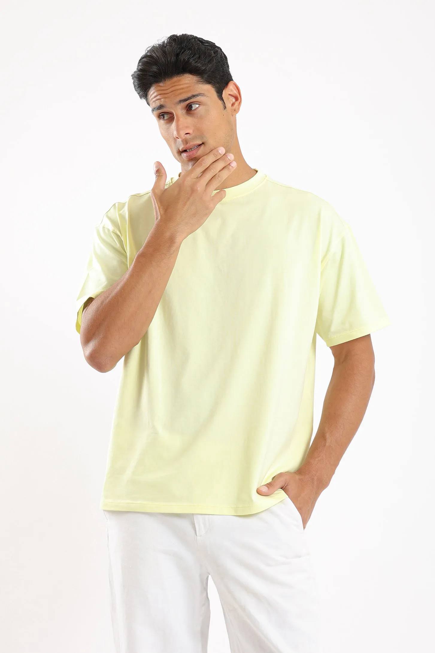 PURE COMFORT OVERSIZED TEE - YELLOW