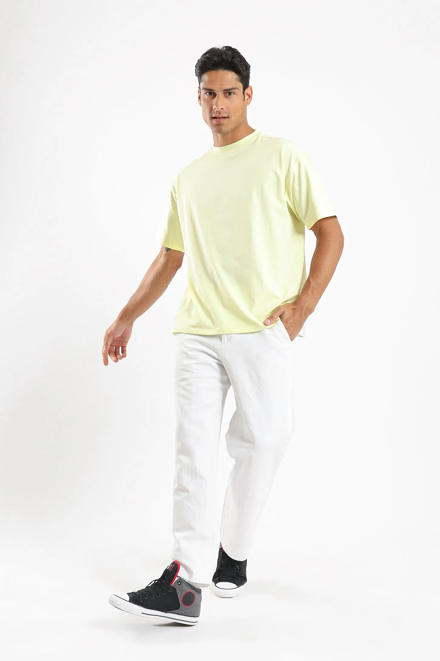 PURE COMFORT OVERSIZED TEE - YELLOW