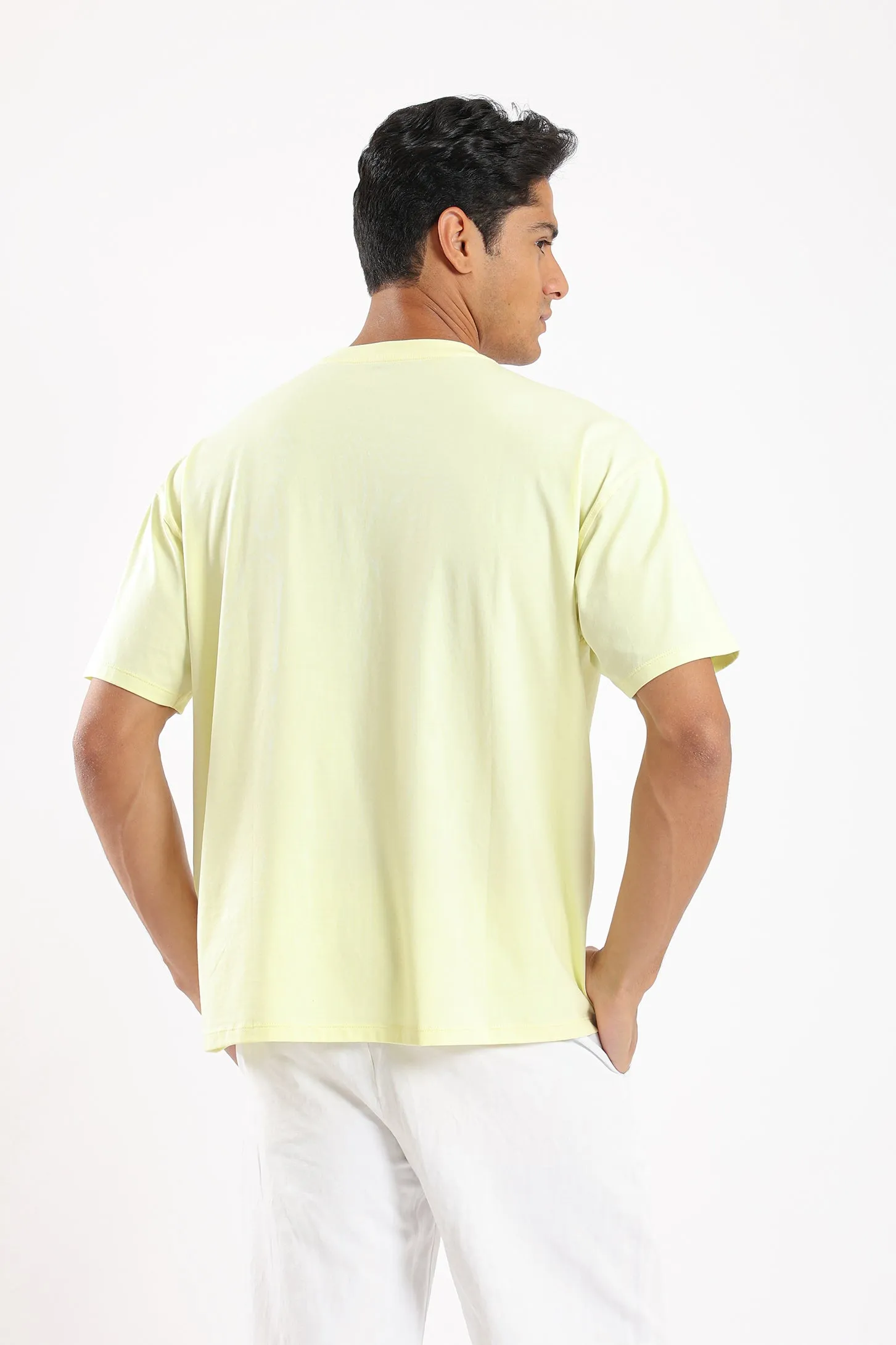 PURE COMFORT OVERSIZED TEE - YELLOW