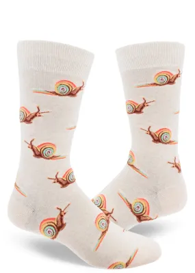 Rainbow Snail Men's Socks