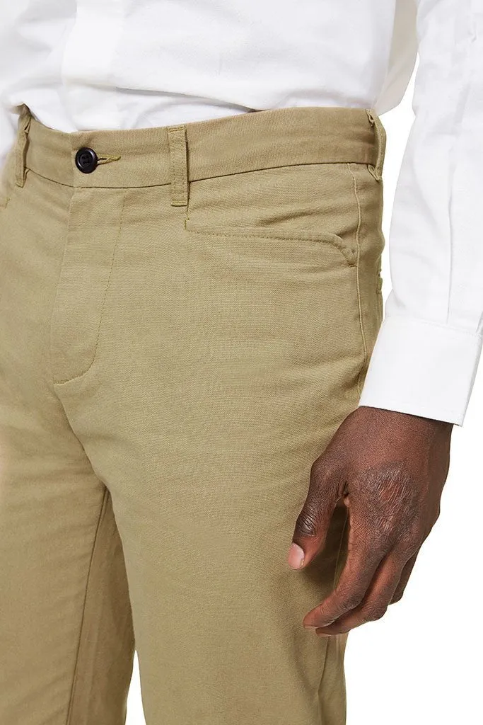 Straight Leg Pants - Tan