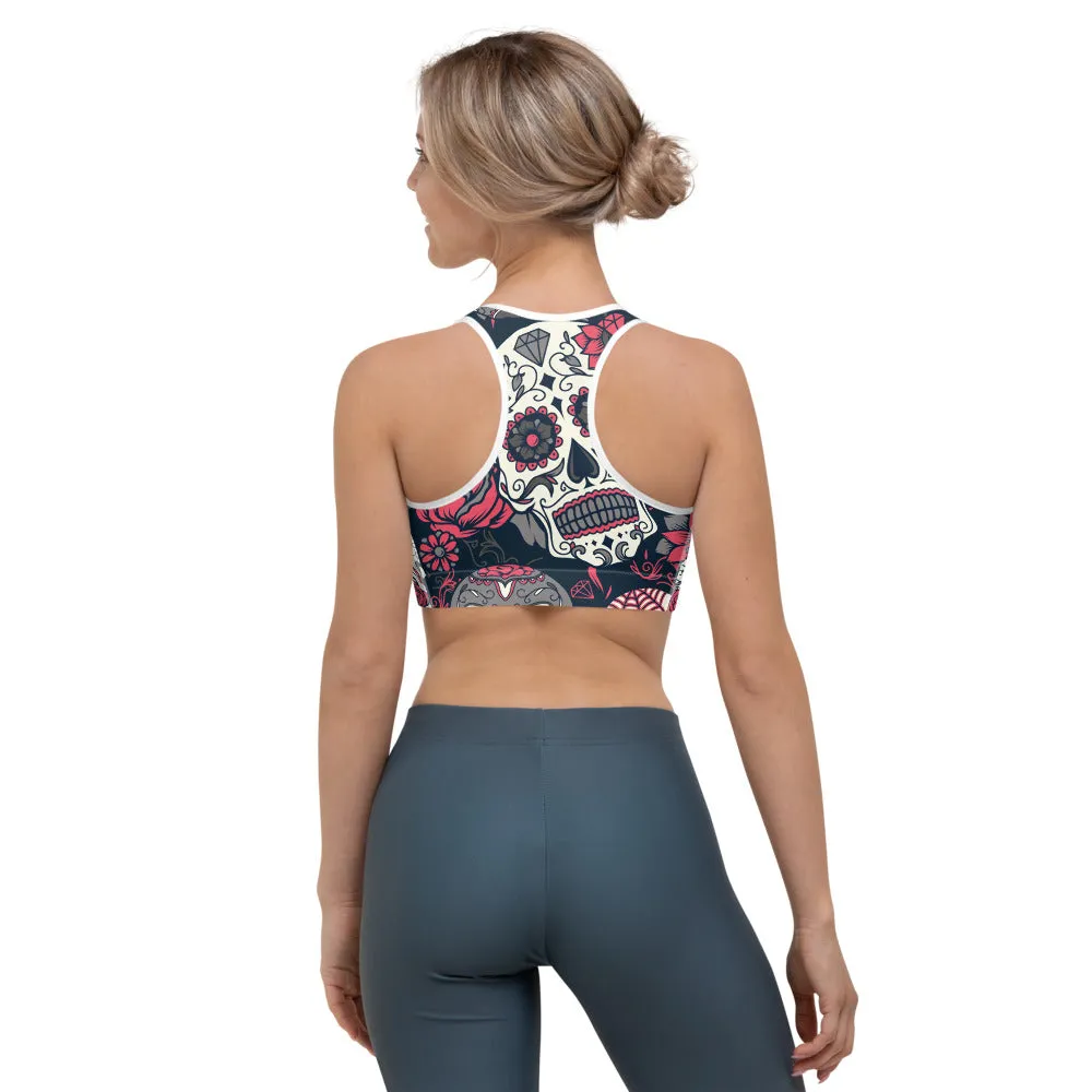 Sugar Skull Sports bra