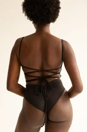 The Corset One Piece - Matte Black